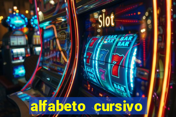 alfabeto cursivo pontilhado para imprimir pdf